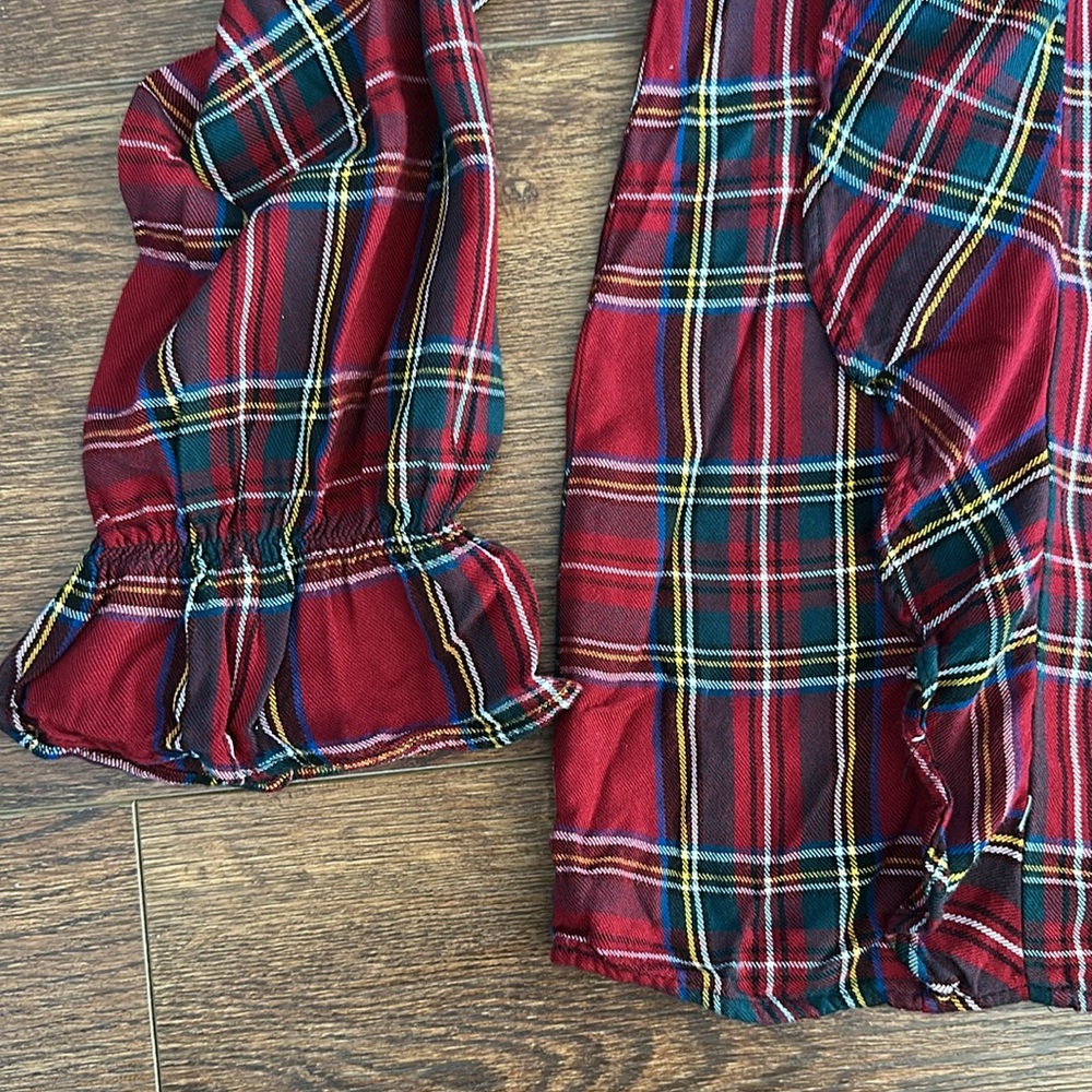 Sanctuary Women’s Plaid Holiday Ruffle Shirt - Picture 4 of 8
